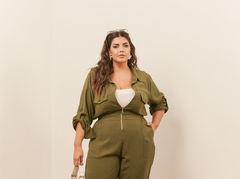 Macacão Deize - Moda Feminina Plus Size que valoriza suas curvas - Boutique Deva Rodrigues Plus - Curitiba