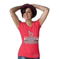 Camiseta Feminina Barolo Vamos São Paulo - QESTILOS - Todos os estilos em um só lugar
