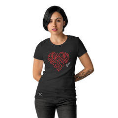 Camiseta Feminina Cellos Heart Premium - QESTILOS - Todos os estilos em um só lugar