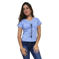 Camiseta Feminina Gola V Cellos Vertical II Premium