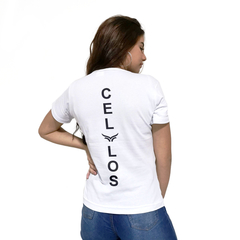Camiseta Feminina Gola V Cellos Vertical Signature Premium - comprar online
