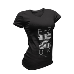 Camiseta Feminina Gola V Ezok Z na internet