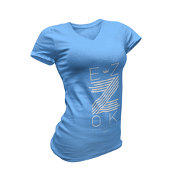 Camiseta Feminina Gola V Ezok Z na internet