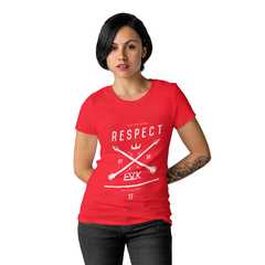 Camiseta Feminina Ezok Respect - QESTILOS - Todos os estilos em um só lugar