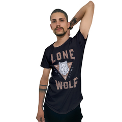 Camiseta Longline Ukkan Lone Wolf