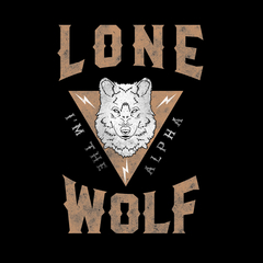 Camiseta Longline Ukkan Lone Wolf na internet