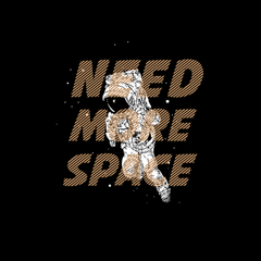 Camiseta Longline Ukkan Space na internet
