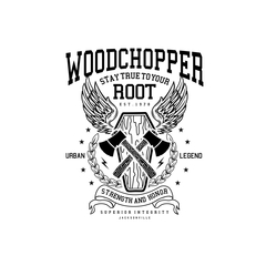 Camiseta Ukkan Woodchopper na internet