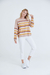 Sweater escote redondo rayado de colores #SW2408 en internet