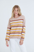 Sweater escote redondo rayado de colores #SW2408 - Nano Avellaneda