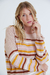Sweater escote redondo rayado de colores #SW2408