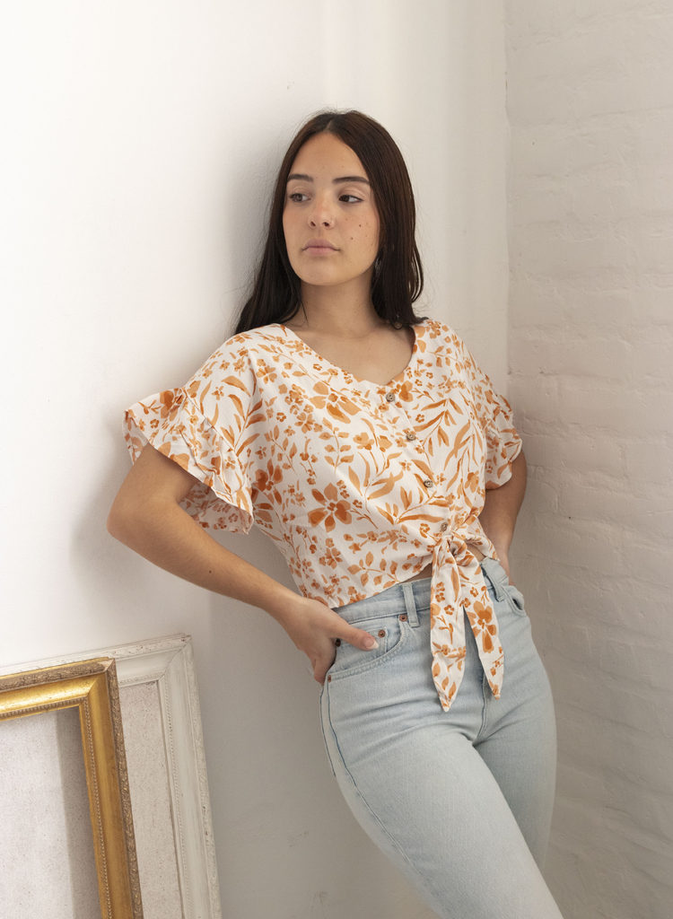 BLUSA LINO ESTAMPADA