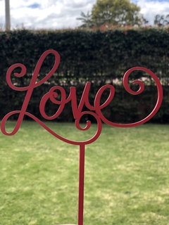 Cake Topper Rojo "Love" - comprar online