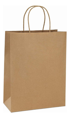 Bolsa de Papel Kraft con Asas x10 unidades