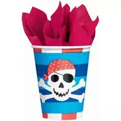 Vaso de Papel Pirata x6 unidades