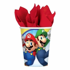 Vaso de Papel Mario Bross x6 unidades