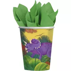 Vaso de Papel Dinosaurios x6 unidades