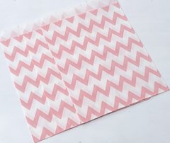 Bolsas de Papel Rosado Claro Chevron xunidad