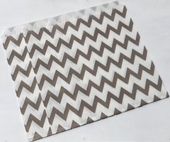 Bolsas de Papel Gris Chevron xunidad