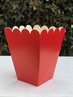 Caja Crispetera Rojo x unidad