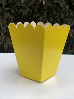 Caja Crispetera Amarillo x unidad