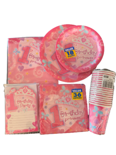 Party Kit 1st Birthday Princess - comprar online