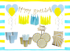 Party Kit Azul y Amarillo - comprar online