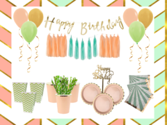 Party Kit Peach & Mint - comprar online