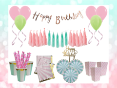 Party Kit Pink & Mint - comprar online