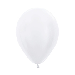 Globo R12 Satín Perla Sempertex x6