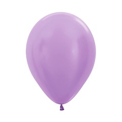 Globo R12 Satín Lila Sempertex x6 - comprar online