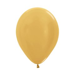 Globo R9 Metal Dorado Sempertex x6