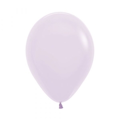 Globo R5 Pastel Mate Lila Sempertex x6