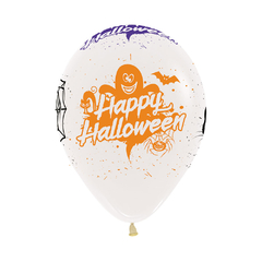 Globo R12 Happy HalloweenCristal Infinity Sempertex x6