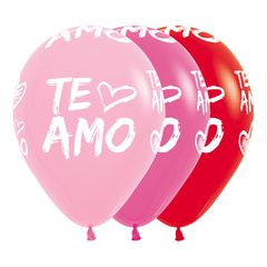 Globo R12 Te Amo Moderno Infinity Sempertex x6