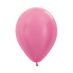 Globo R12 Satín Fucsia Sempertex x6