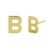 Brinco Mini Letra - Banho Ouro 18k - 9mm - loja online