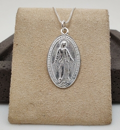 D048 - Medalla Milagrosa, 23 mm, Plata 925