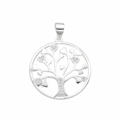 P1332 - Dije Arbol de la Vida con cubics, Plata 925