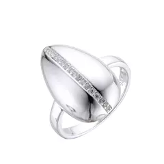 P1233 - Anillo con cubics, Plata 925