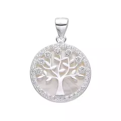 P1331 - Dije Arbol de la Vida con cubics, Plata 925