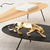 Estatua leopardo decorativo dourado 60cm alto padrão Luxo