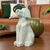 ESCULTURA CACHORRO CINZA DECORAÇÃO LUXUOSA SALA p ENTREGA - comprar online