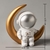 Astronauta Decorativo De Resina Lua Envio Rapido P.entrega - comprar online