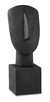 Decoração Estátua Preto Moderna Rosto Humano Minimalista - comprar online