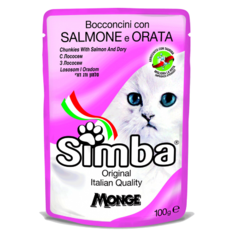 Comida para gato Simba Chunkies con Salmón y Dory 100 Gr