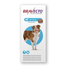 Bravecto Antipulgas para Perros de 20 a 40 Kg. Tableta Masticable