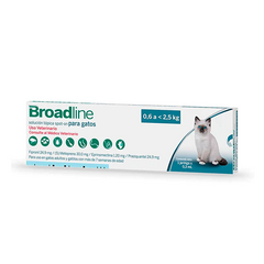 Broadline Cat 0.6 a 2.5 Kg Desparasitante Externo e Interno 0.3 ml