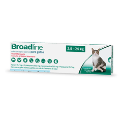 Broadline Cat 2.5 a 7.5 Kg Desparasitante Externo e Interno 0.9 ml