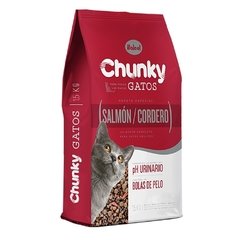 Comida para Gato Adultos Chunky Salmon/Cordero Bolas de Pelo 500 Grs